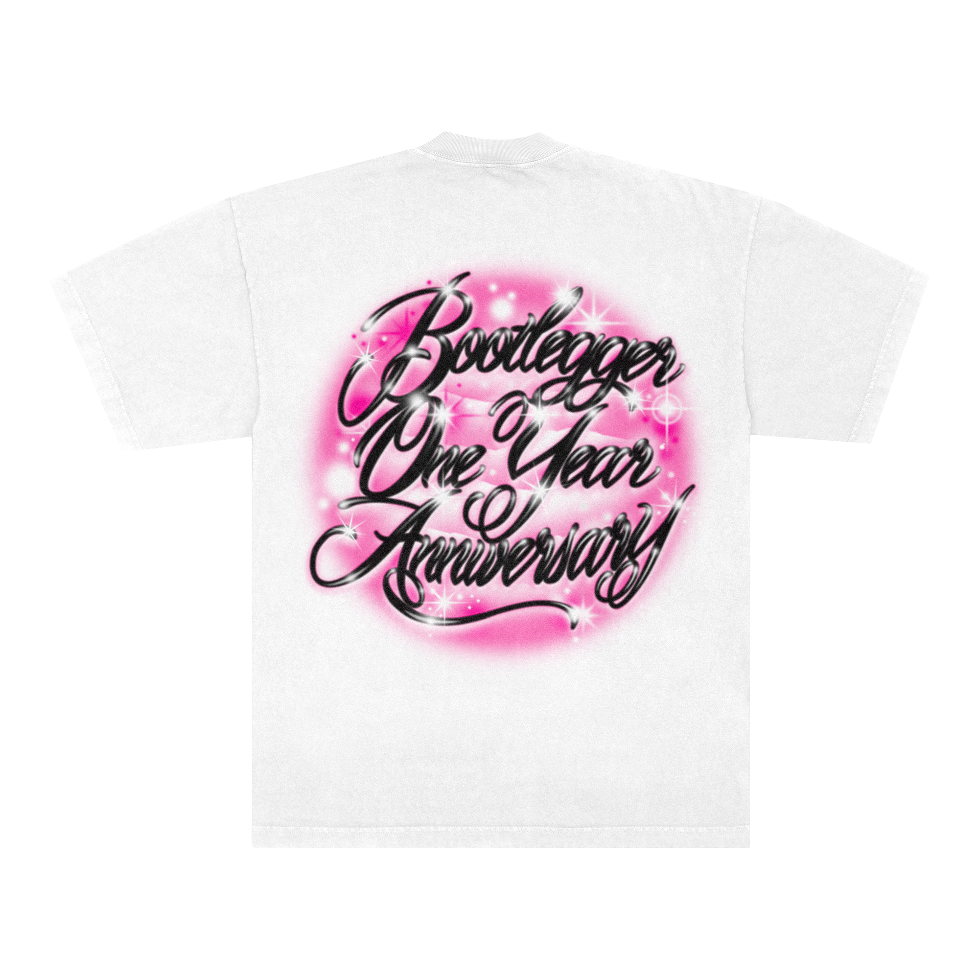 AIRBRUSH ANNIVERSARY TEE - PINK