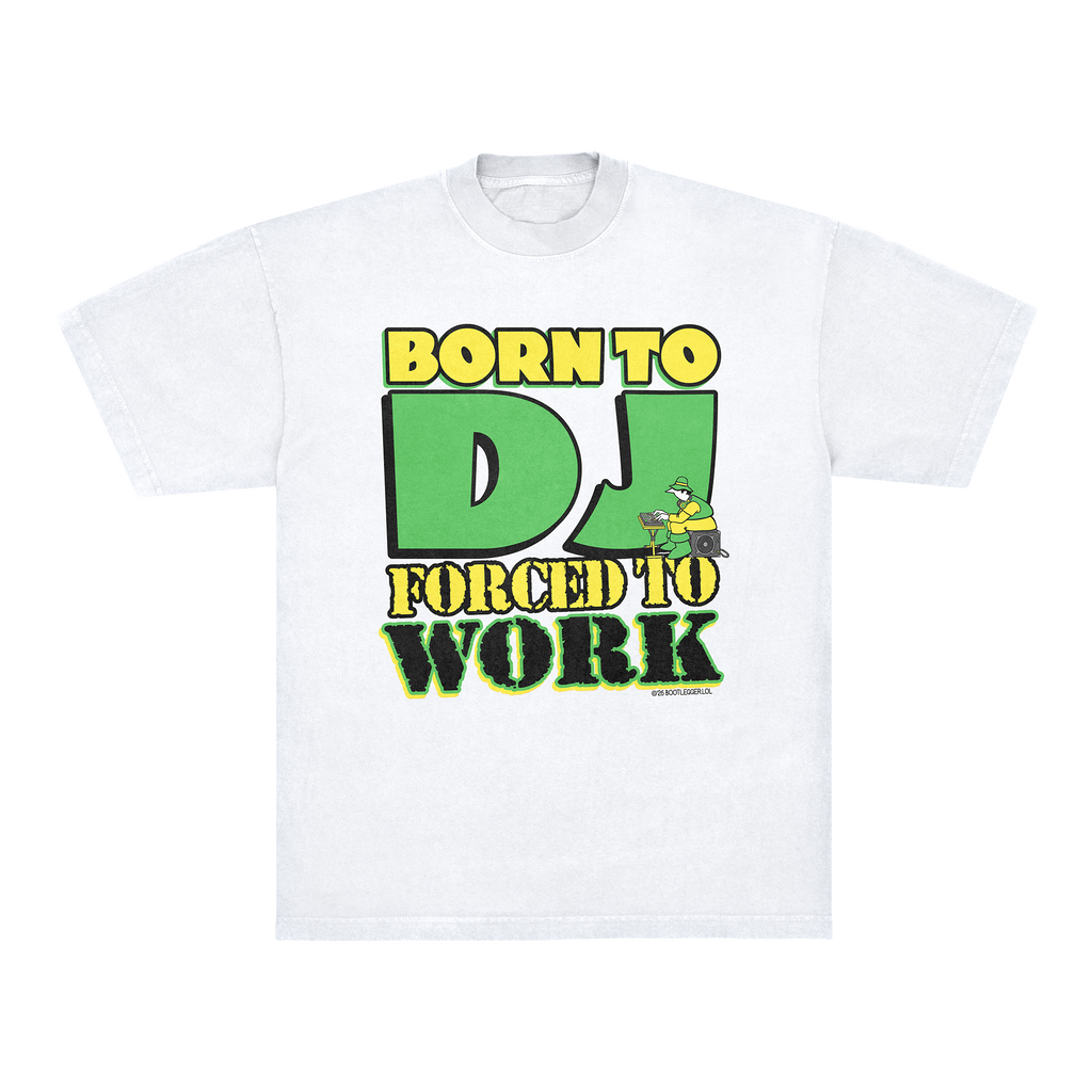BORN TO DJ TEE - WHITE