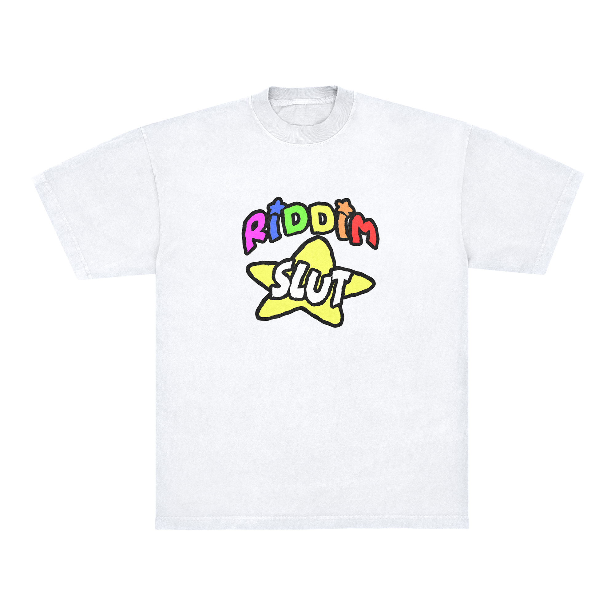 RIDDIM SLUT TEE - WHITE