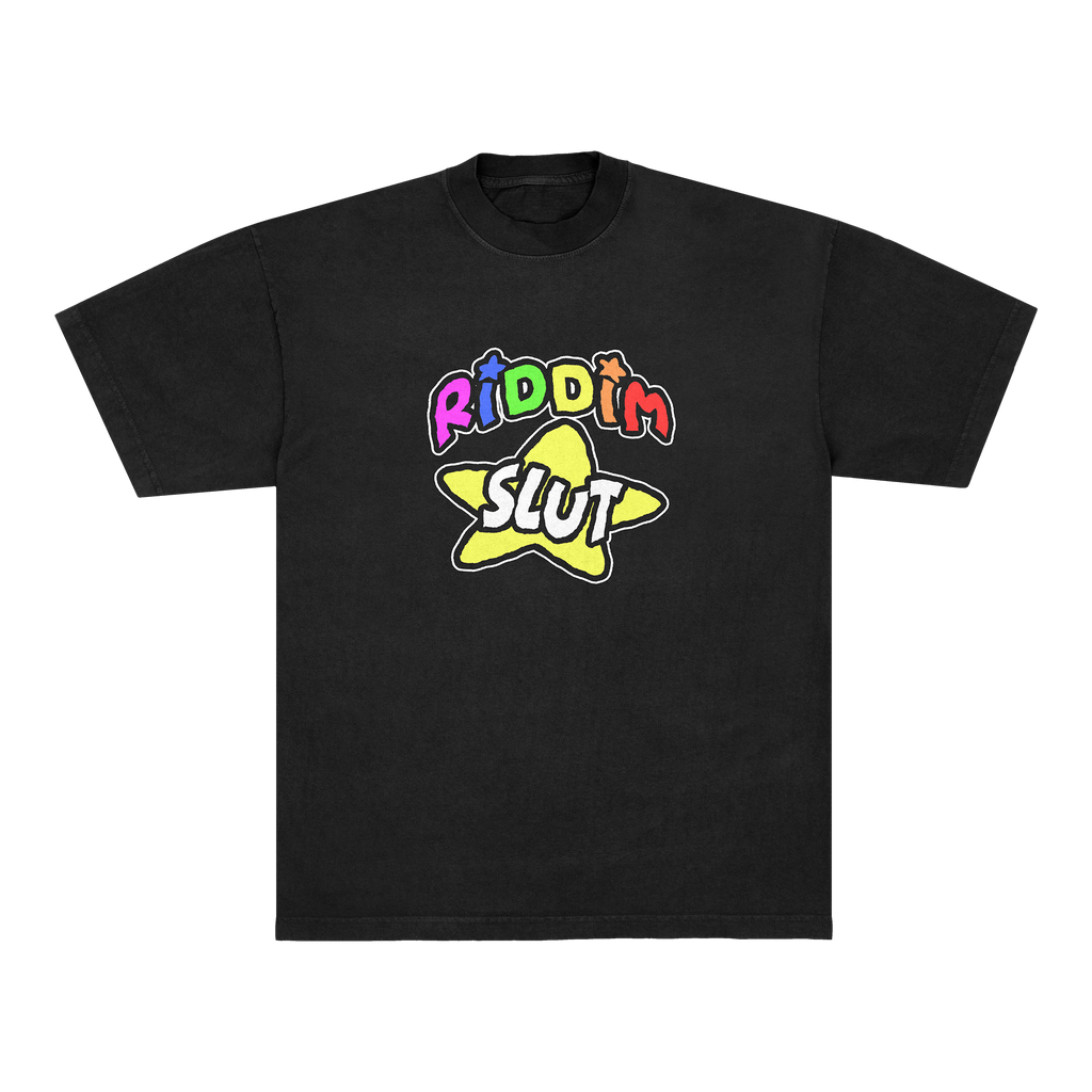 RIDDIM SLUT TEE - BLACK
