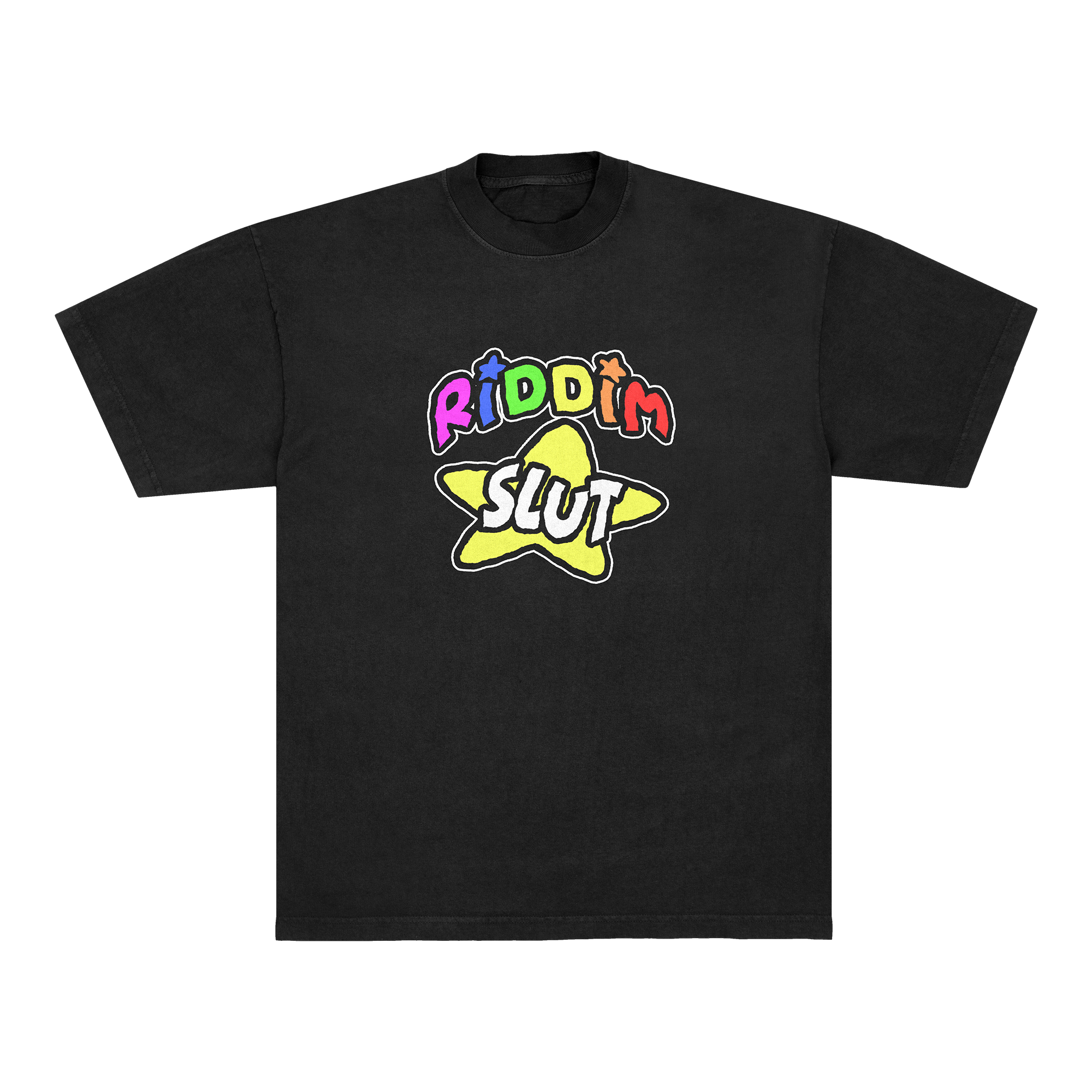 RIDDIM SLUT TEE - BLACK