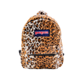 BROWN LEOPARD FUR BACKPACK