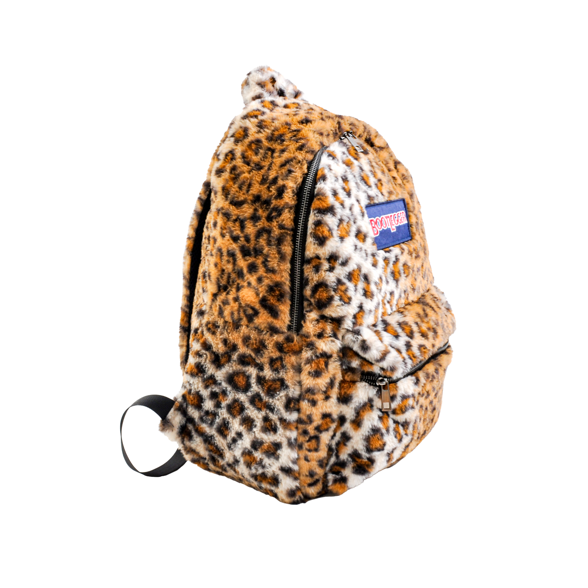 BROWN LEOPARD FUR BACKPACK