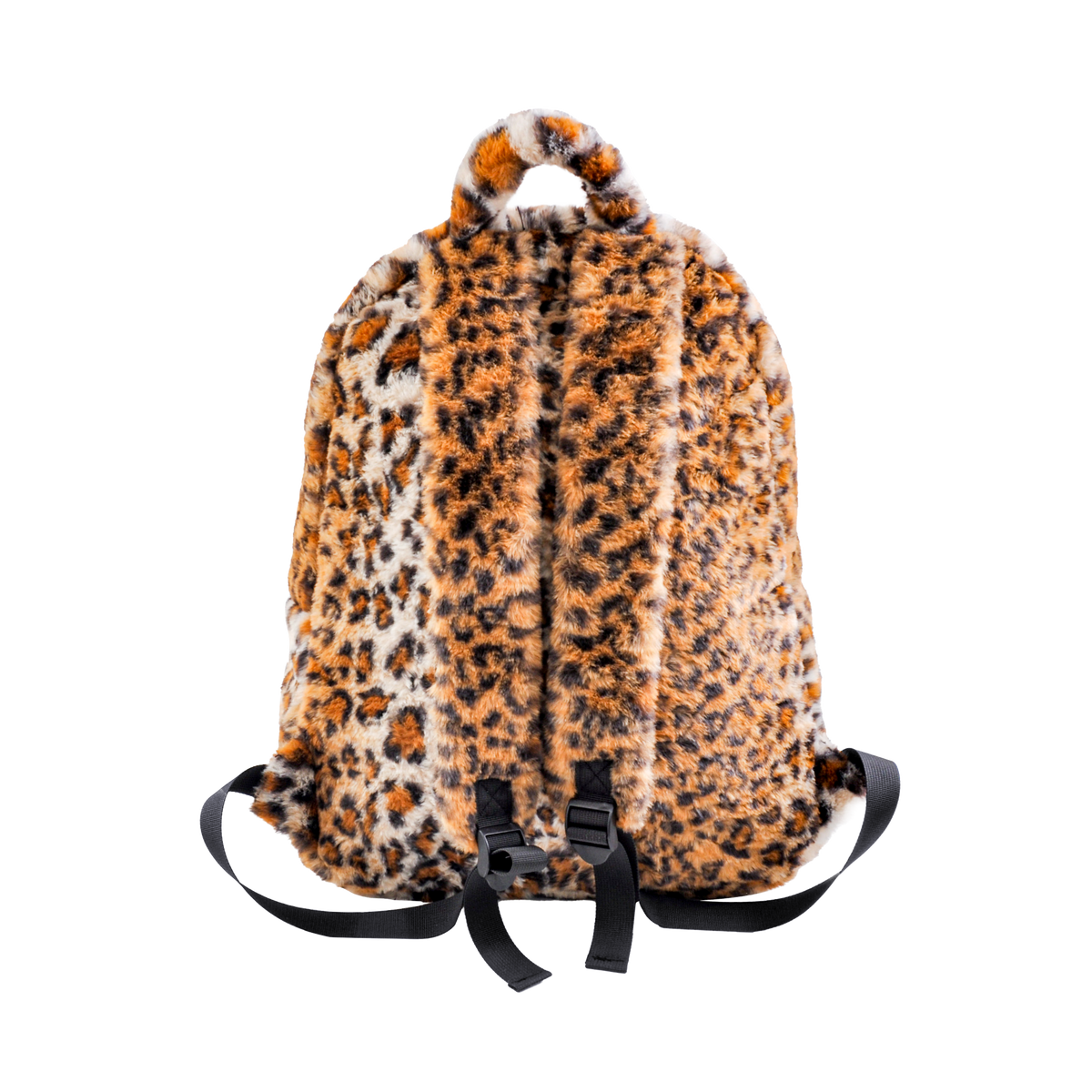 BROWN LEOPARD FUR BACKPACK