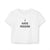 I HATE RIDDIM BABY TEE WHITE