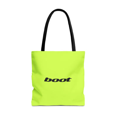 BOOT TOTE BAG - SAFETY GREEN