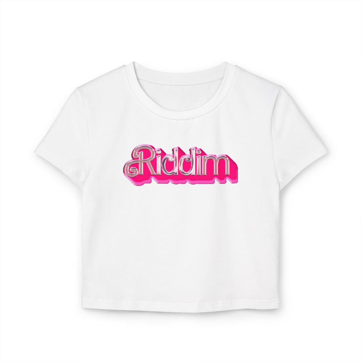 BARBIE RIDDIM BABY TEE WHITE