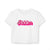 BARBIE RIDDIM BABY TEE WHITE