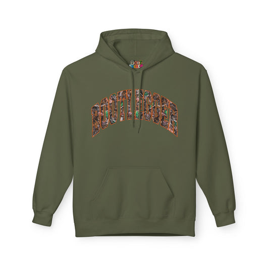 ORANGE CAMO HOODIE MILITARY GREEN