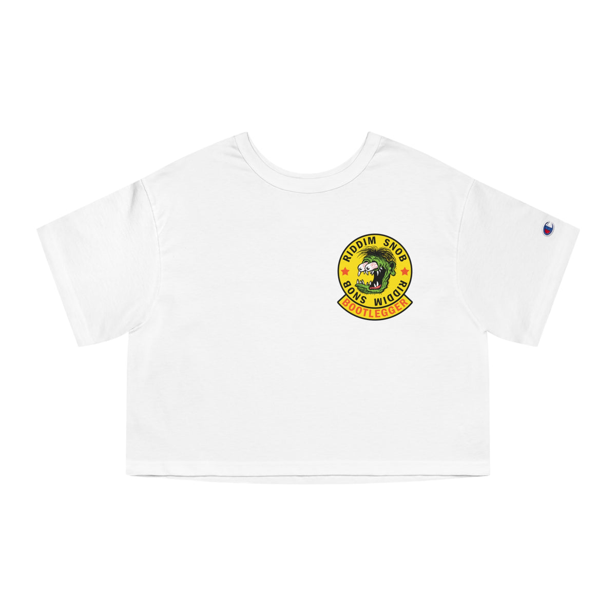 RIDDIM SNOB CROP WHITE