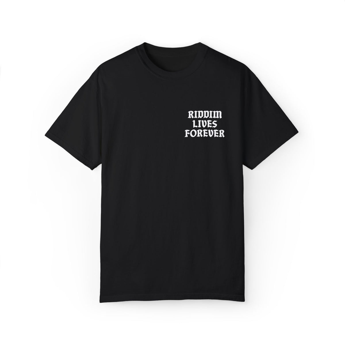 RIDDIM LIVES FOREVER TEE BLACK