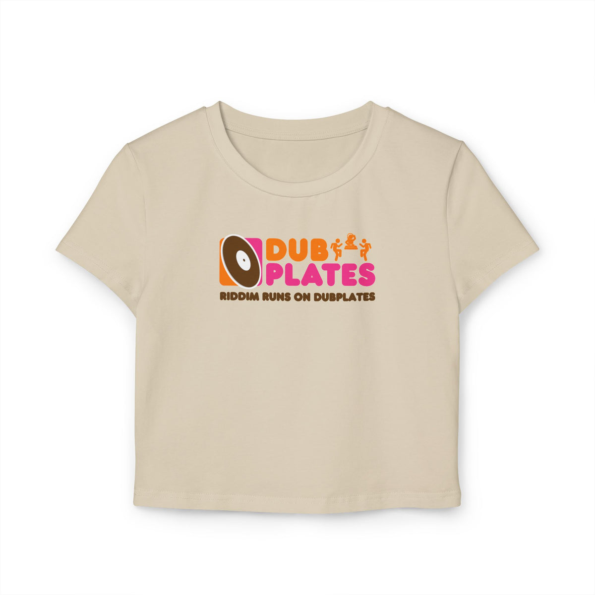 DUNKIN DUBPLATES BABY TEE OFF-WHITE