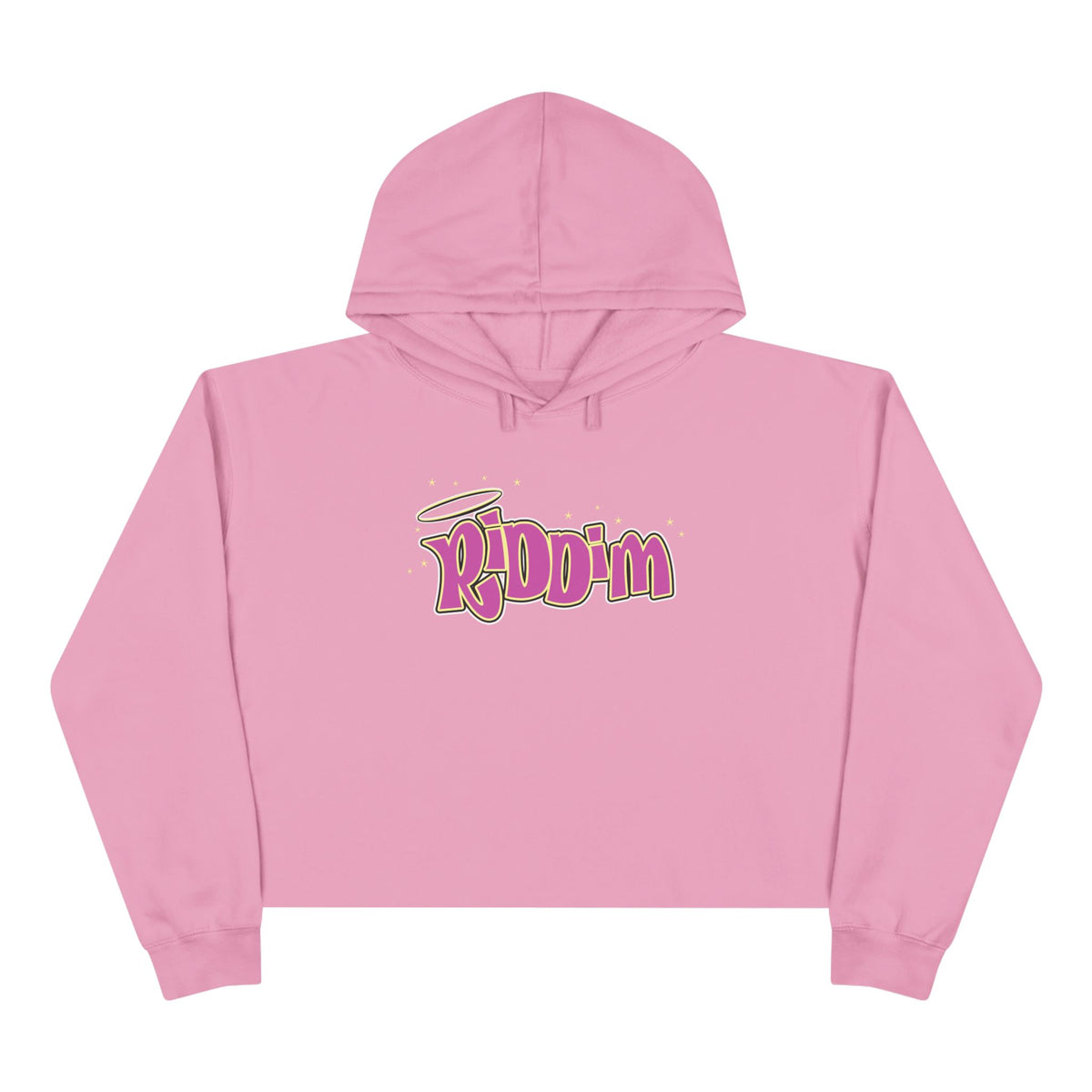 BRATZ RIDDIM CROP HOODIE PINK