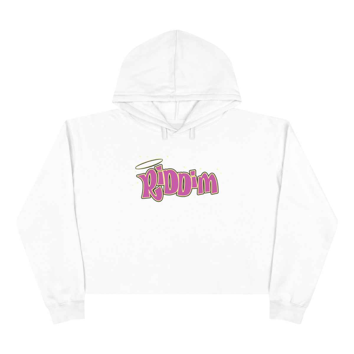 BRATZ RIDDIM CROP HOODIE WHITE