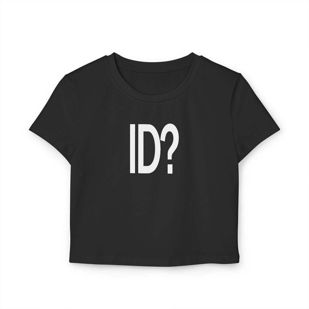 ID? BABY TEE BLACK