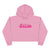 BARBIE RIDDIM CROP HOODIE PINK