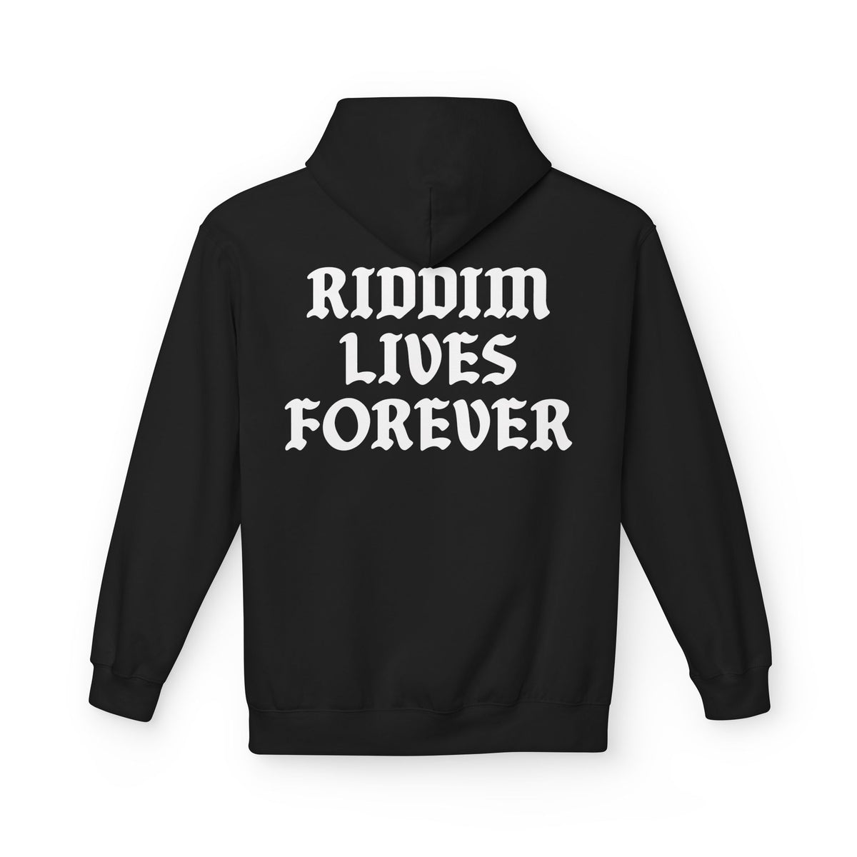 RIDDIM LIVES FOREVER HOODIE BLACK