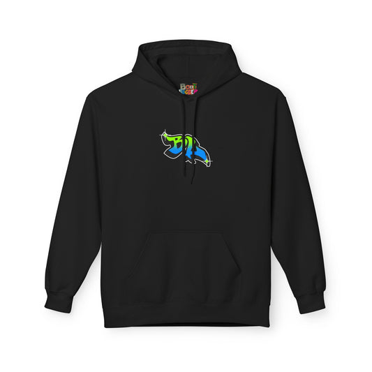 B.L. HOODIE [GREEN] BLACK