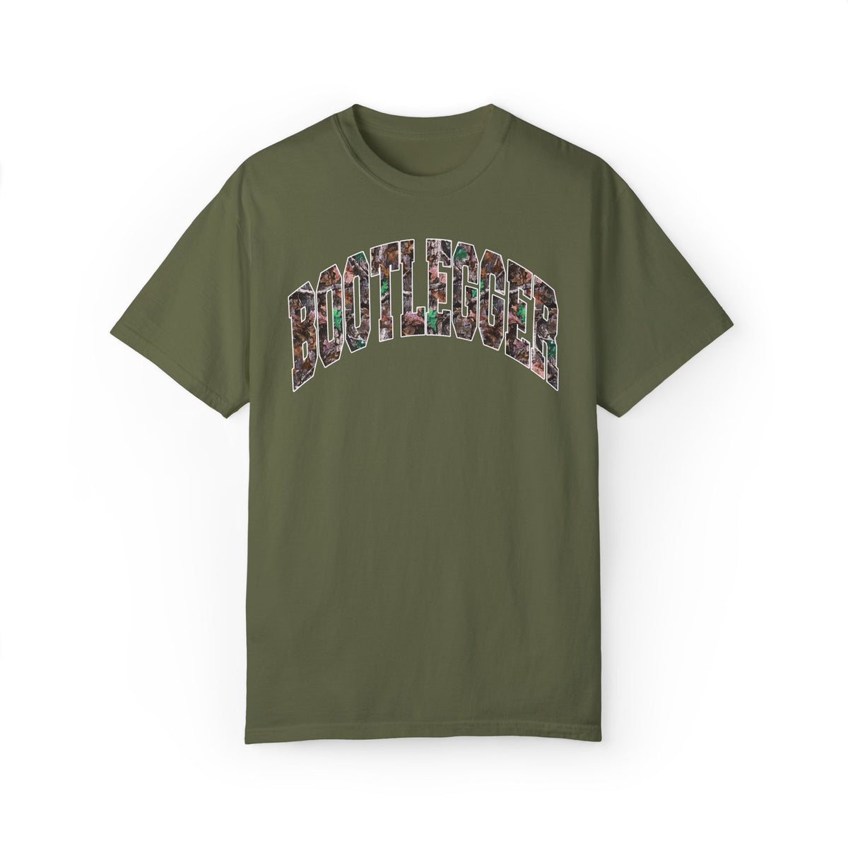 WHITE CAMO TEE ARMY GREEN