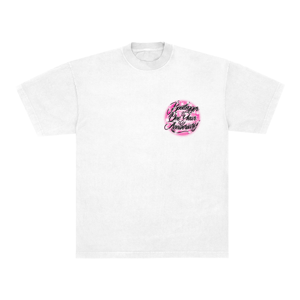 AIRBRUSH ANNIVERSARY TEE - PINK