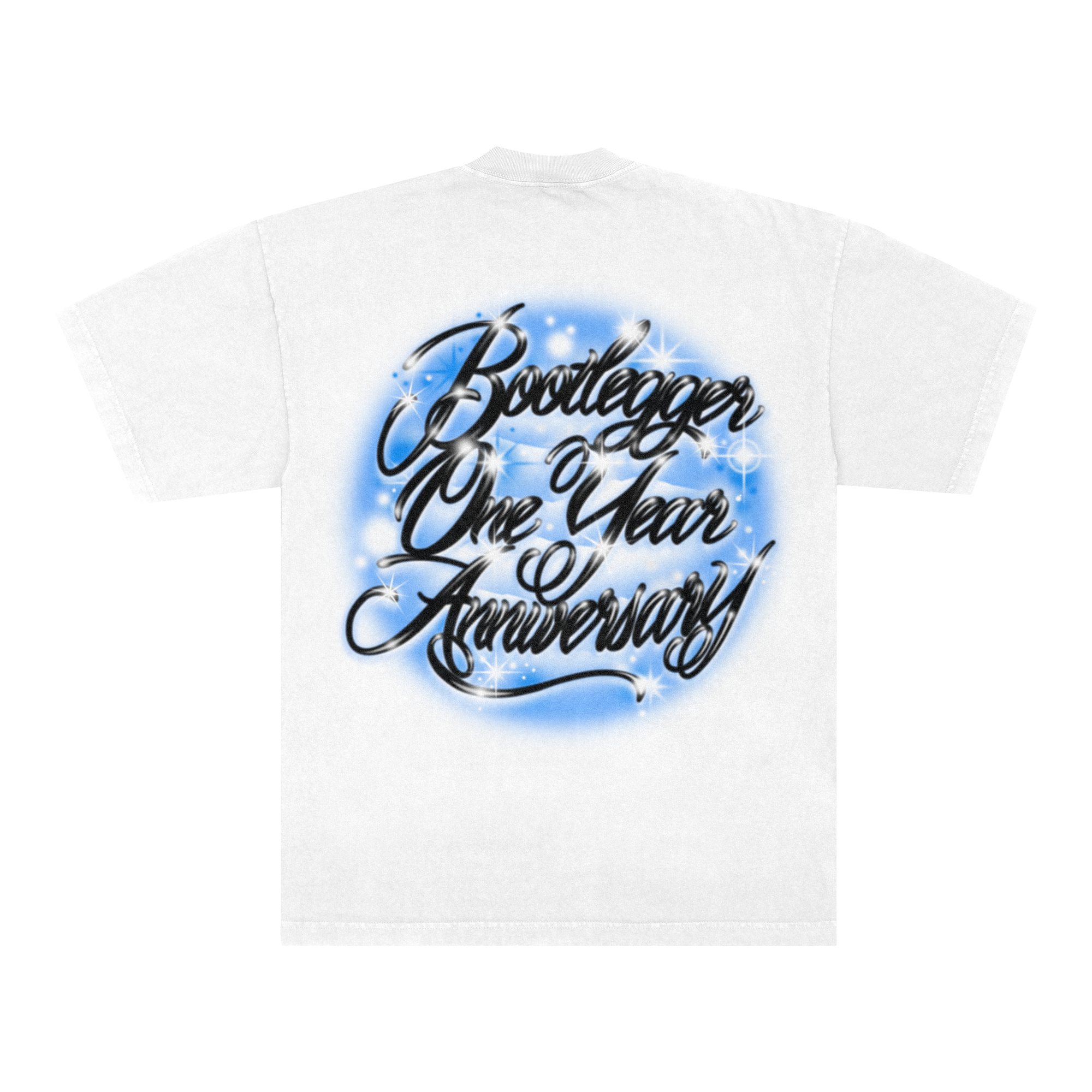 AIRBRUSH ANNIVERSARY TEE - BLUE
