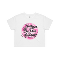 AIRBRUSH ANNIVERSARY CROP TOP - PINK