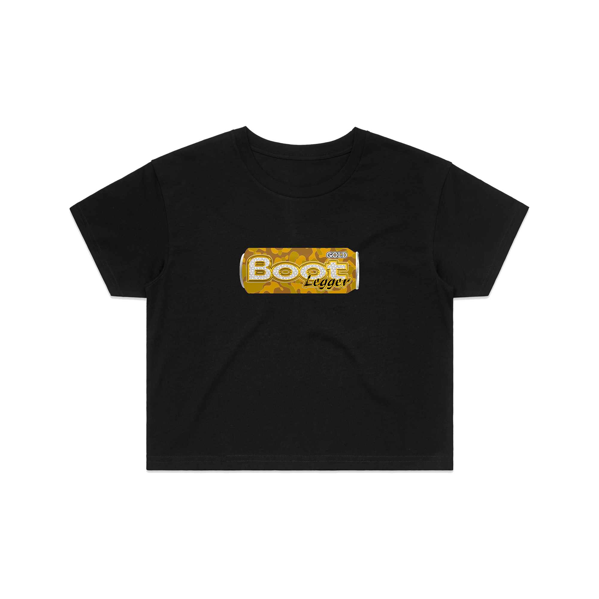 FOUR LOKO CROP TOP - GOLD