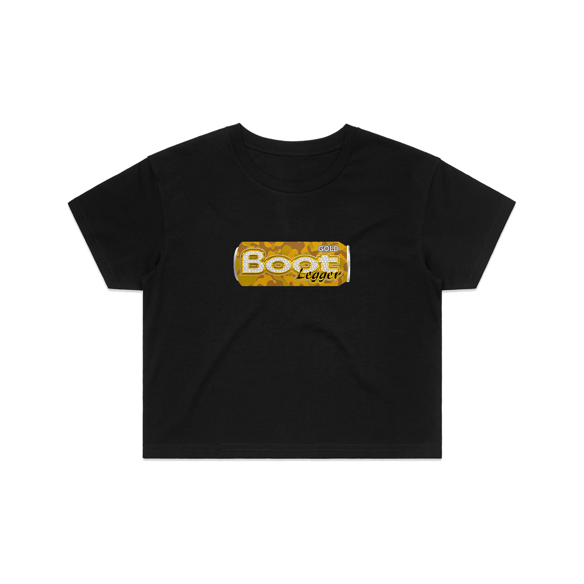 FOUR LOKO CROP TOP - GOLD