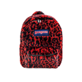 RED LEOPARD FUR BACKPACK