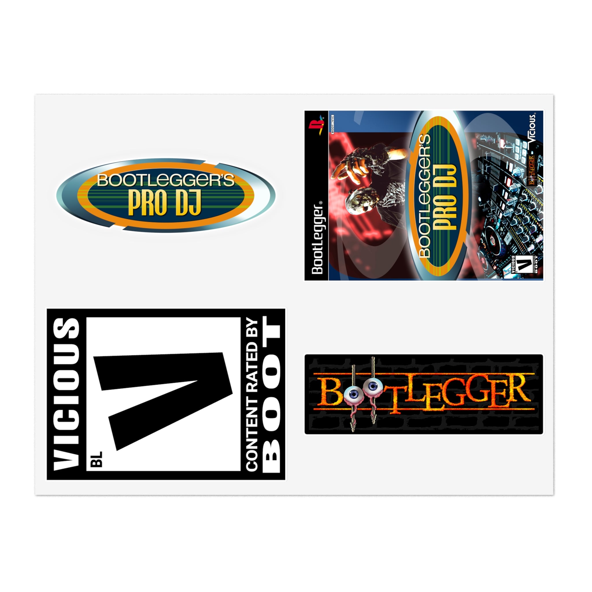 PRO DJ STICKER SHEET [LARGE]