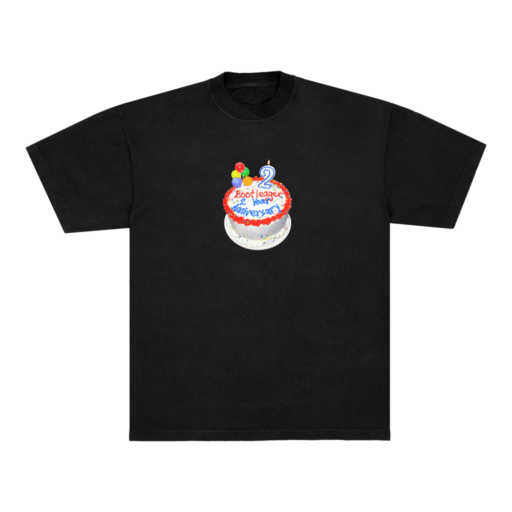 ANNIVERSARY CAKE TEE - BLACK