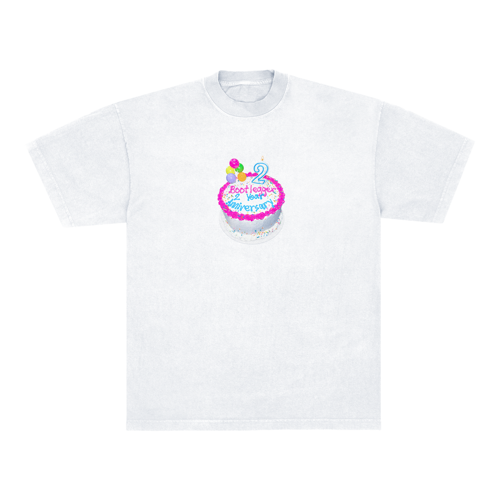 ANNIVERSARY CAKE TEE - WHITE
