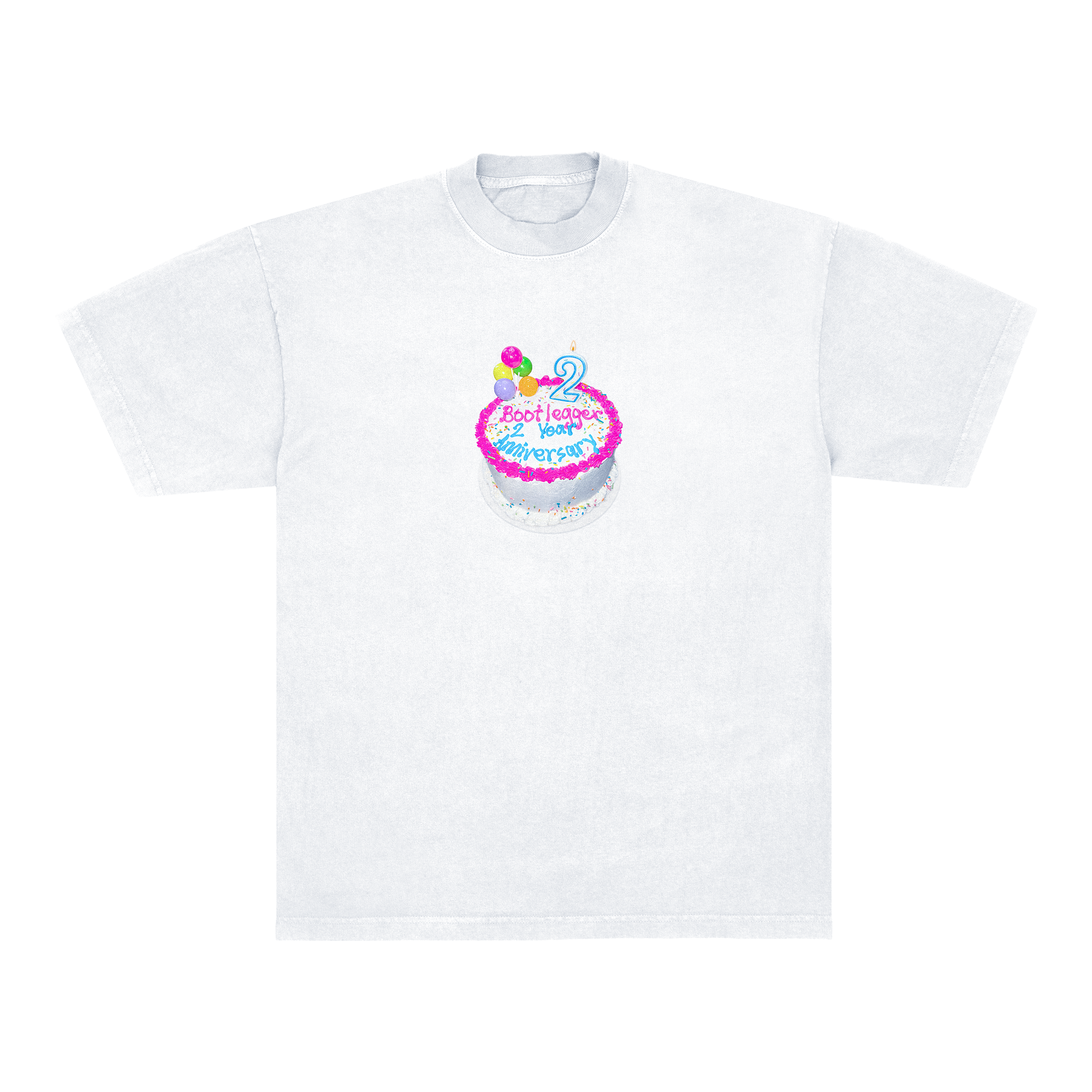 ANNIVERSARY CAKE TEE - WHITE