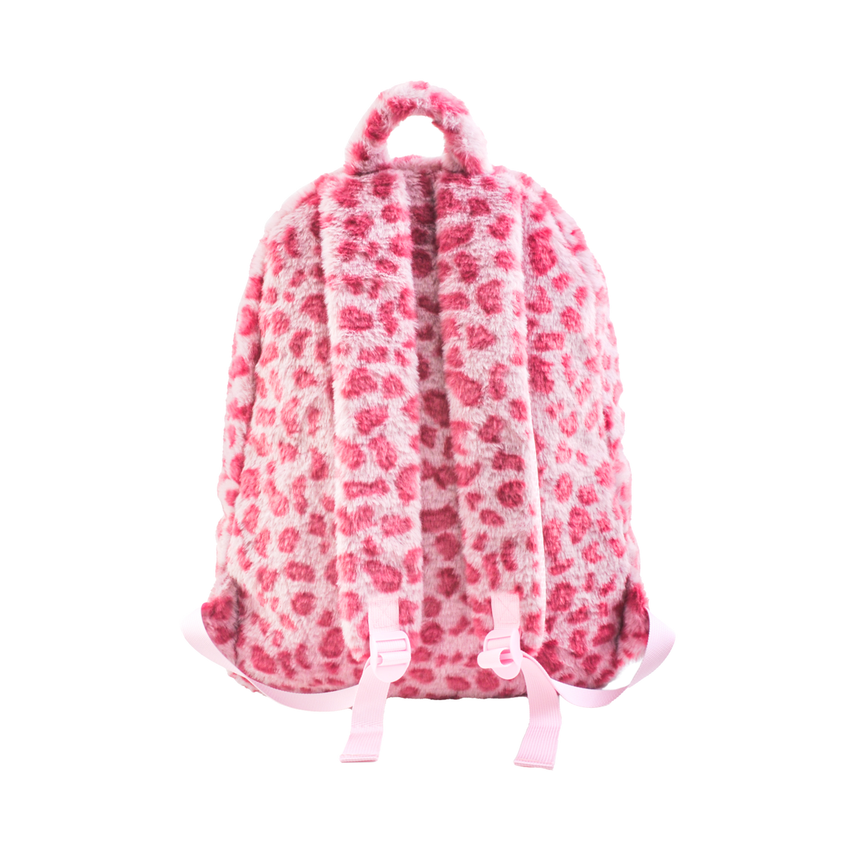 PINK LEOPARD FUR BACKPACK
