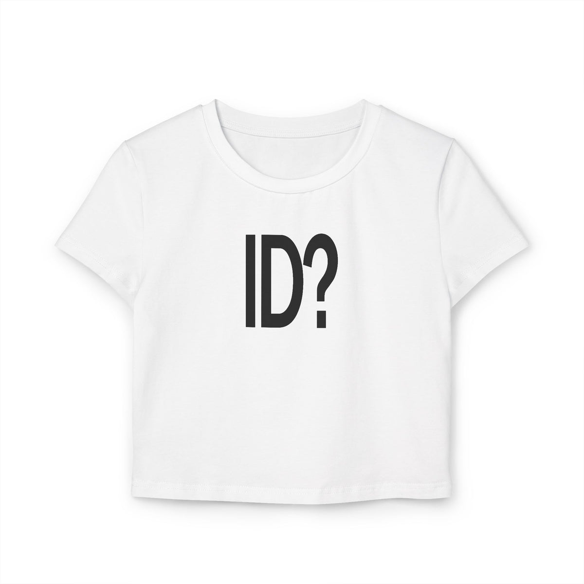 ID? BABY TEE WHITE