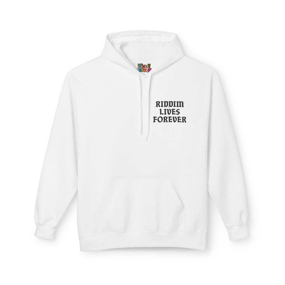 RIDDIM LIVES FOREVER HOODIE WHITE