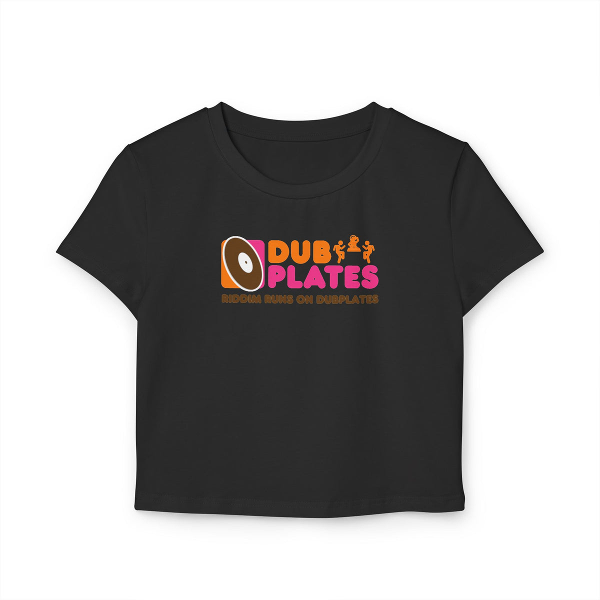 DUNKIN DUBPLATES BABY TEE BLACK