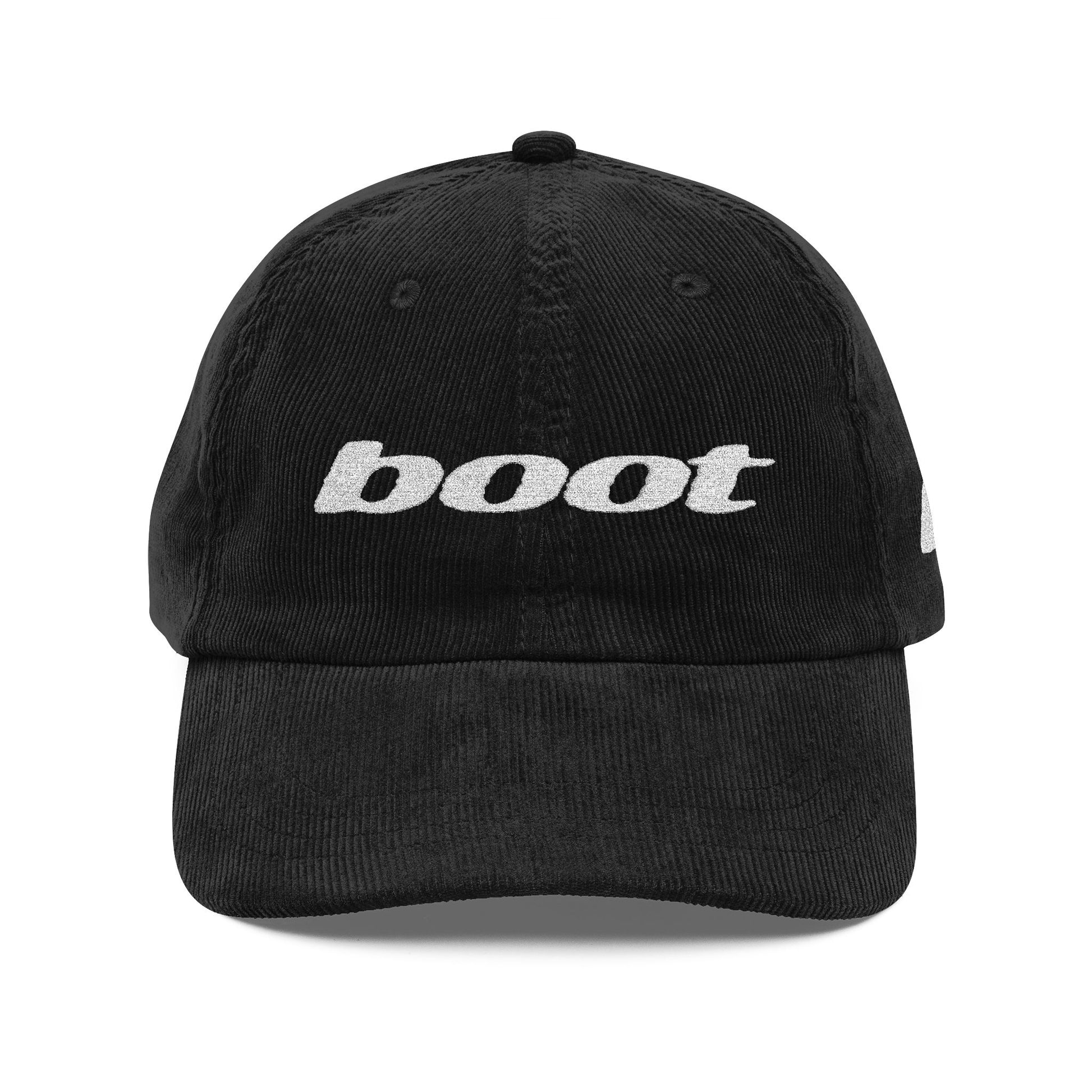 BOOT CORDUROY HAT - BLACK