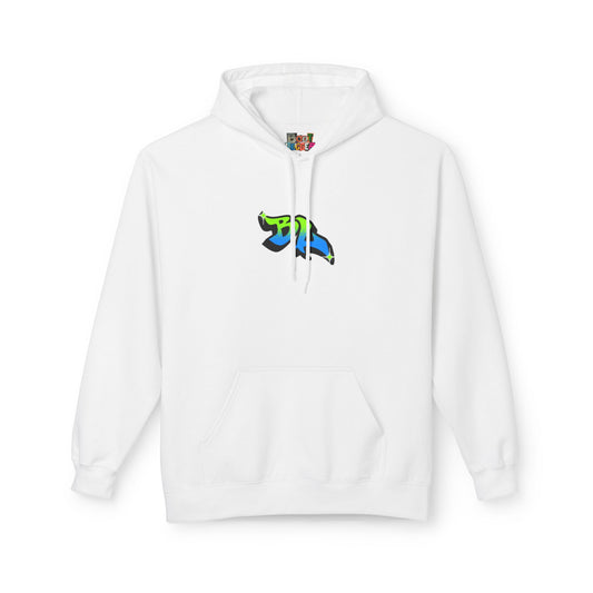 B.L. HOODIE [GREEN] WHITE