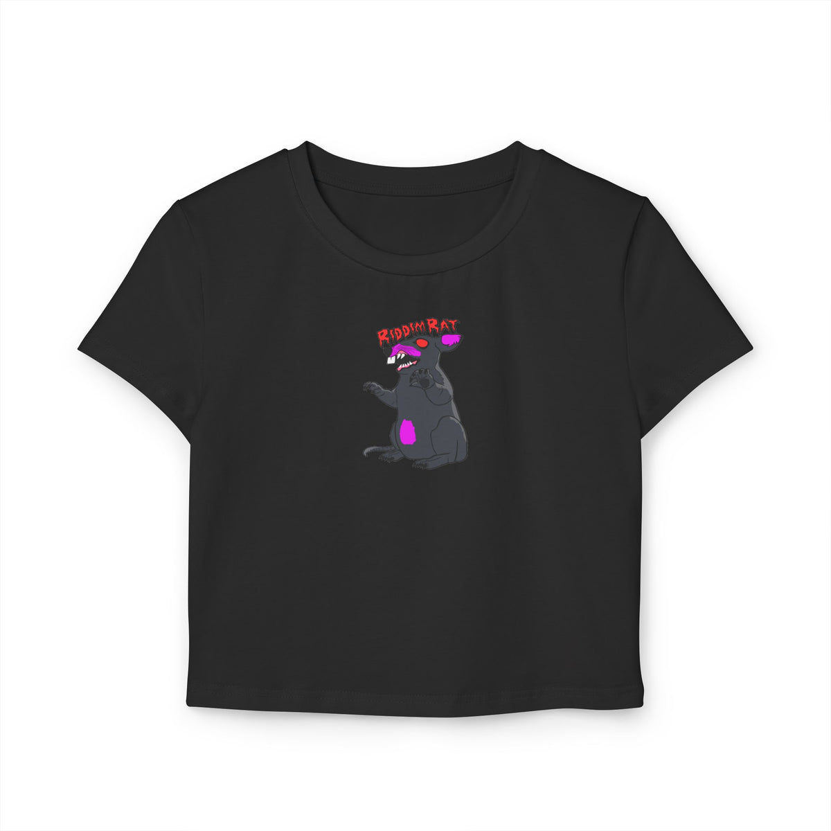 SCABBY RIDDIM RAT BABY TEE BLACK