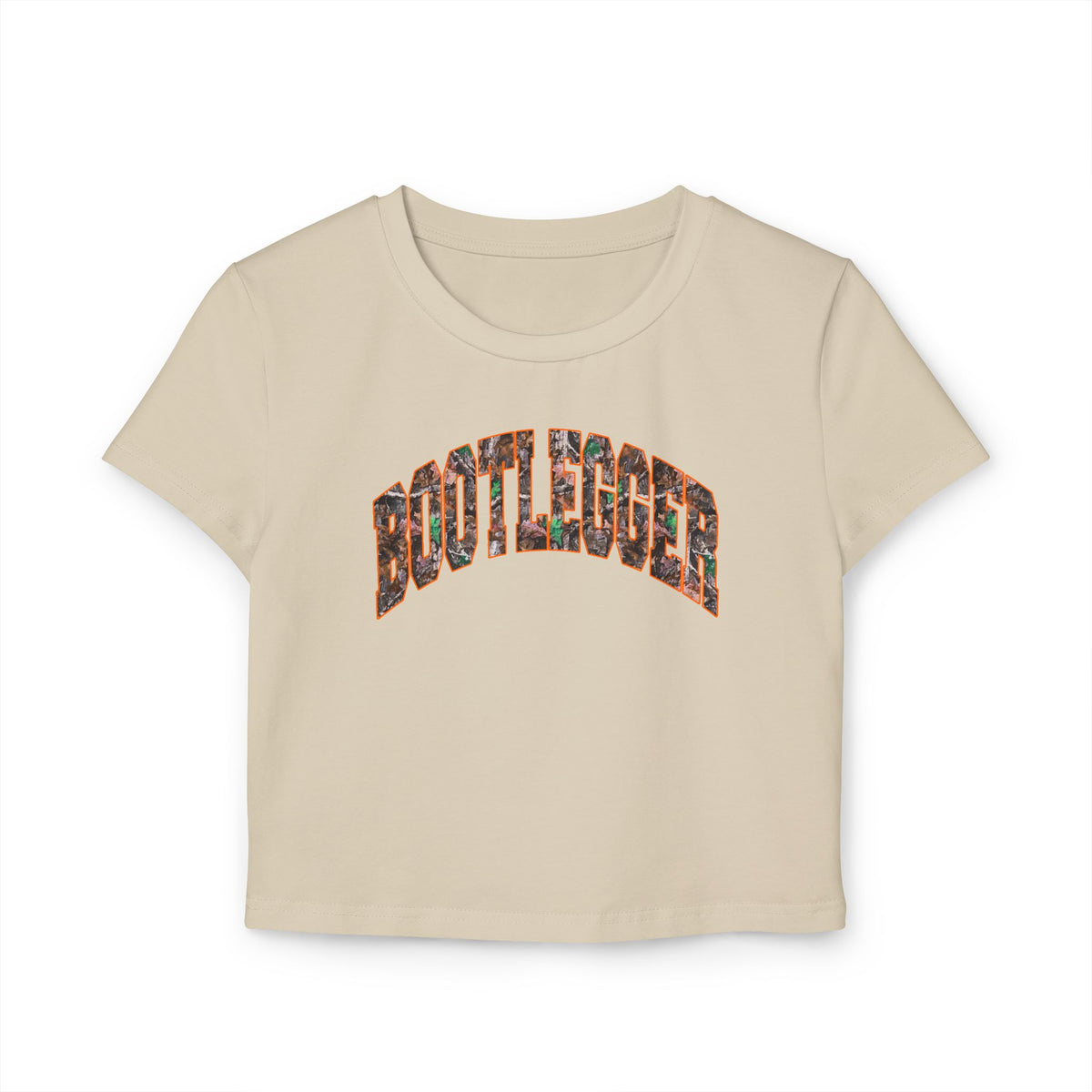 ORANGE CAMO BABY TEE OFF-WHITE