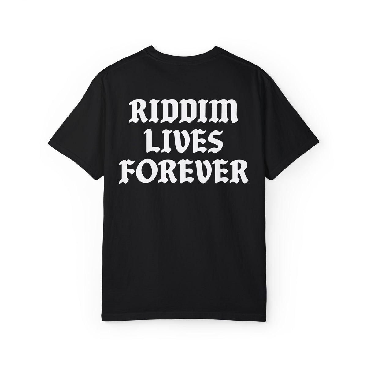 RIDDIM LIVES FOREVER TEE BLACK