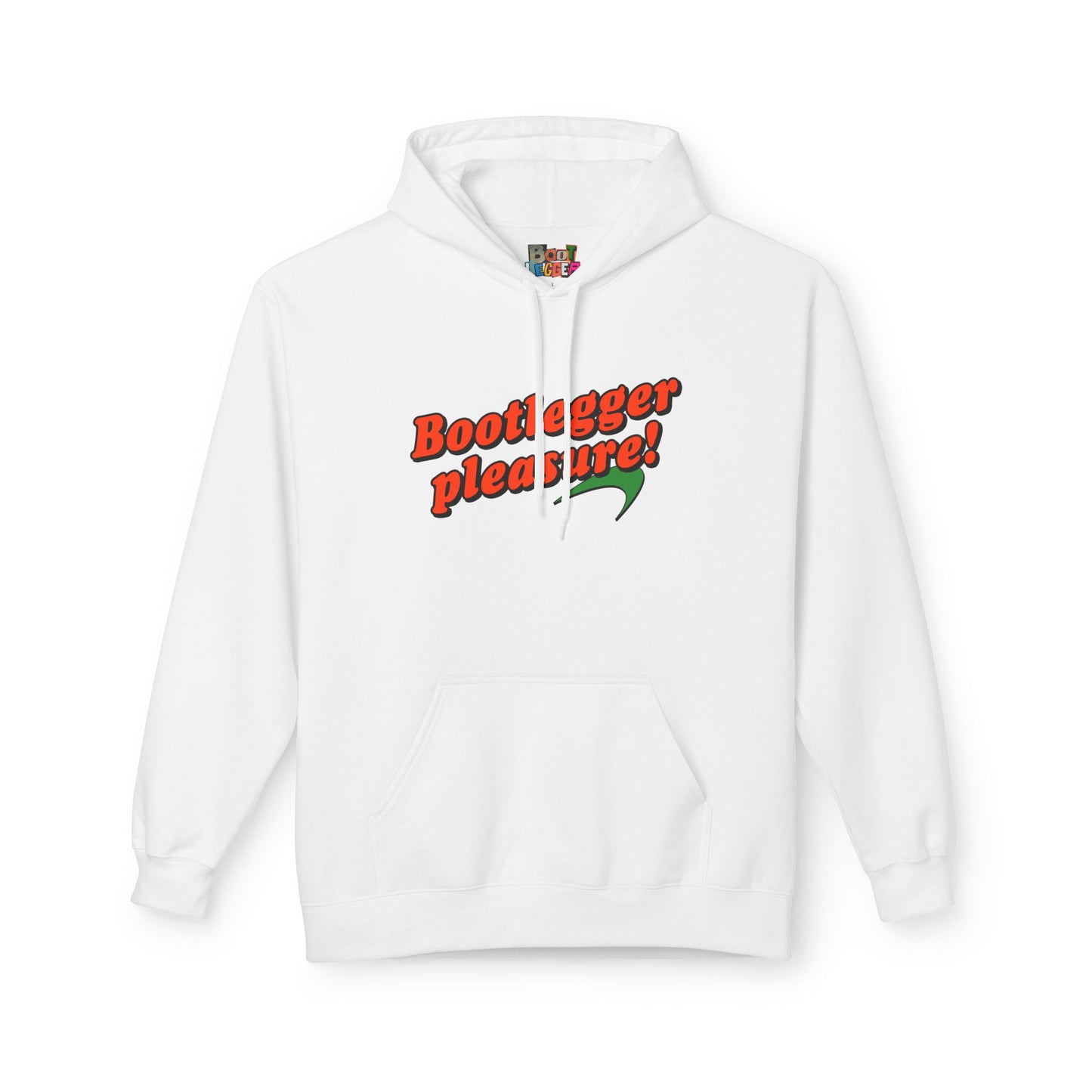 BOOTLEGER PLEASURE! HOODIE WHITE