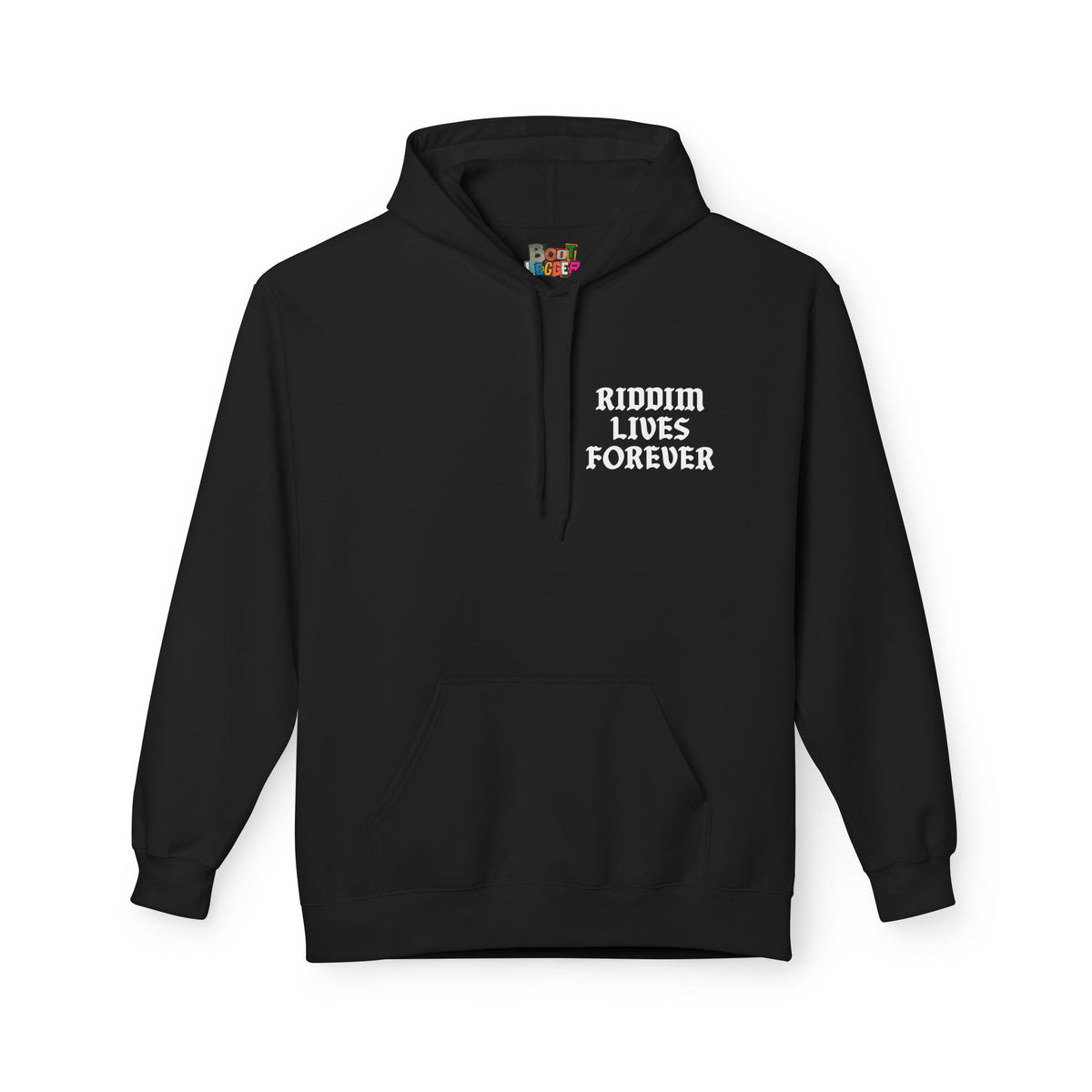 RIDDIM LIVES FOREVER HOODIE BLACK