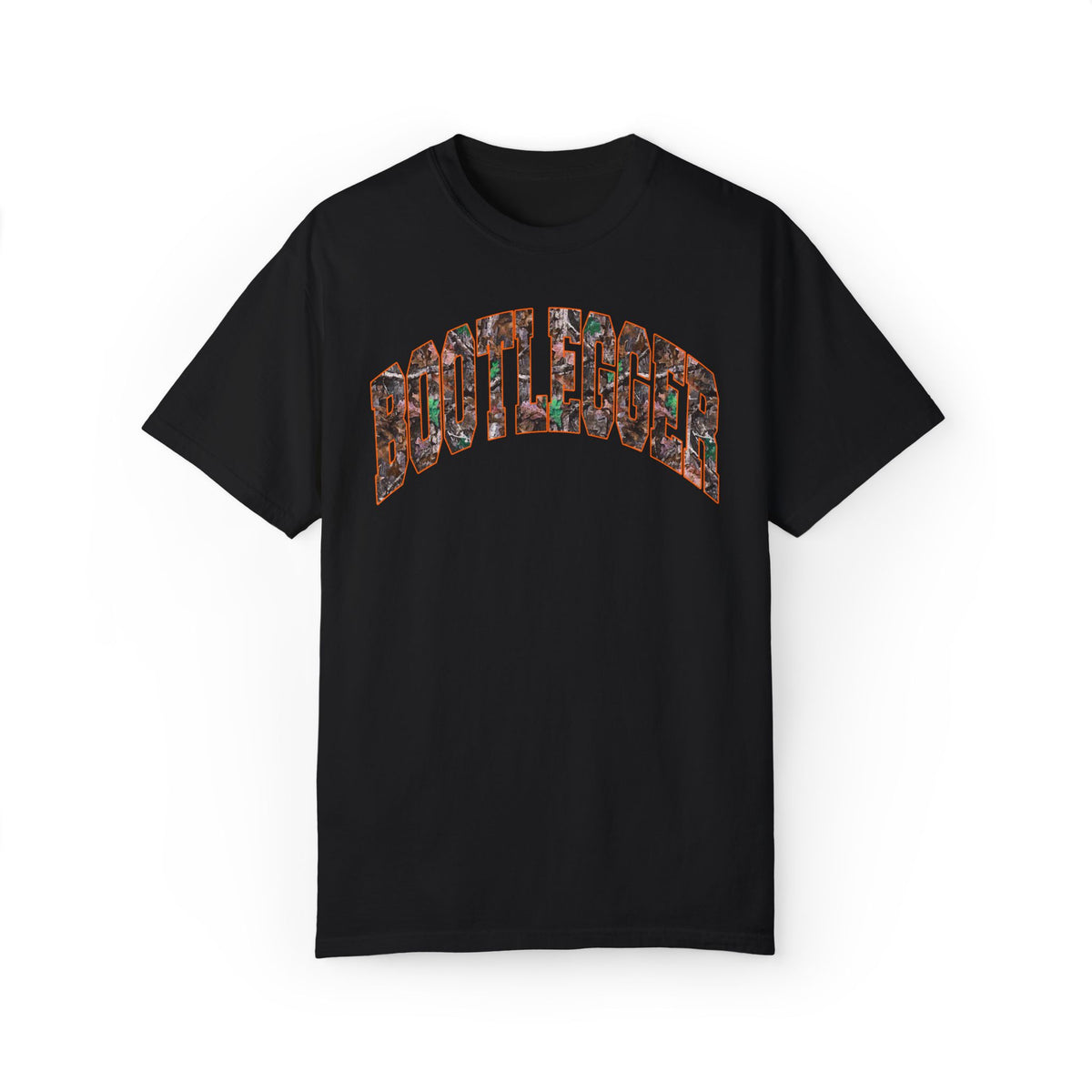 ORANGE CAMO TEE BLACK