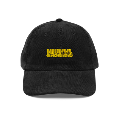YELLOW TAGGED CORDUROY HAT
