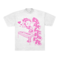 BETTY BOOT VALENTINES TEE - PINK
