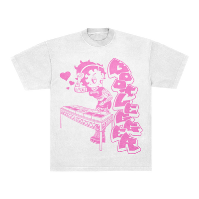 BETTY BOOT VALENTINES TEE - PINK