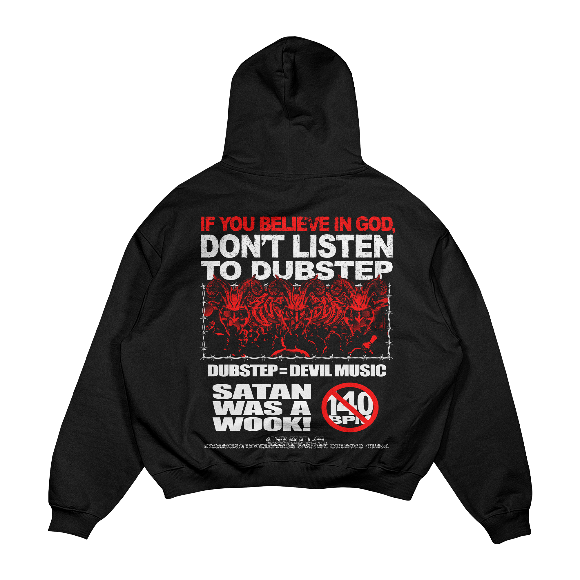 DUBSTEP = DEVIL MUSIC HOODIE