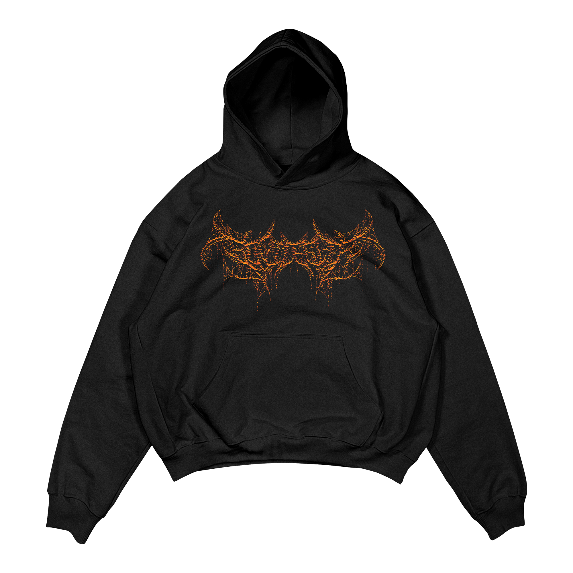 DEATH SPIKE HOODIE - ORANGE